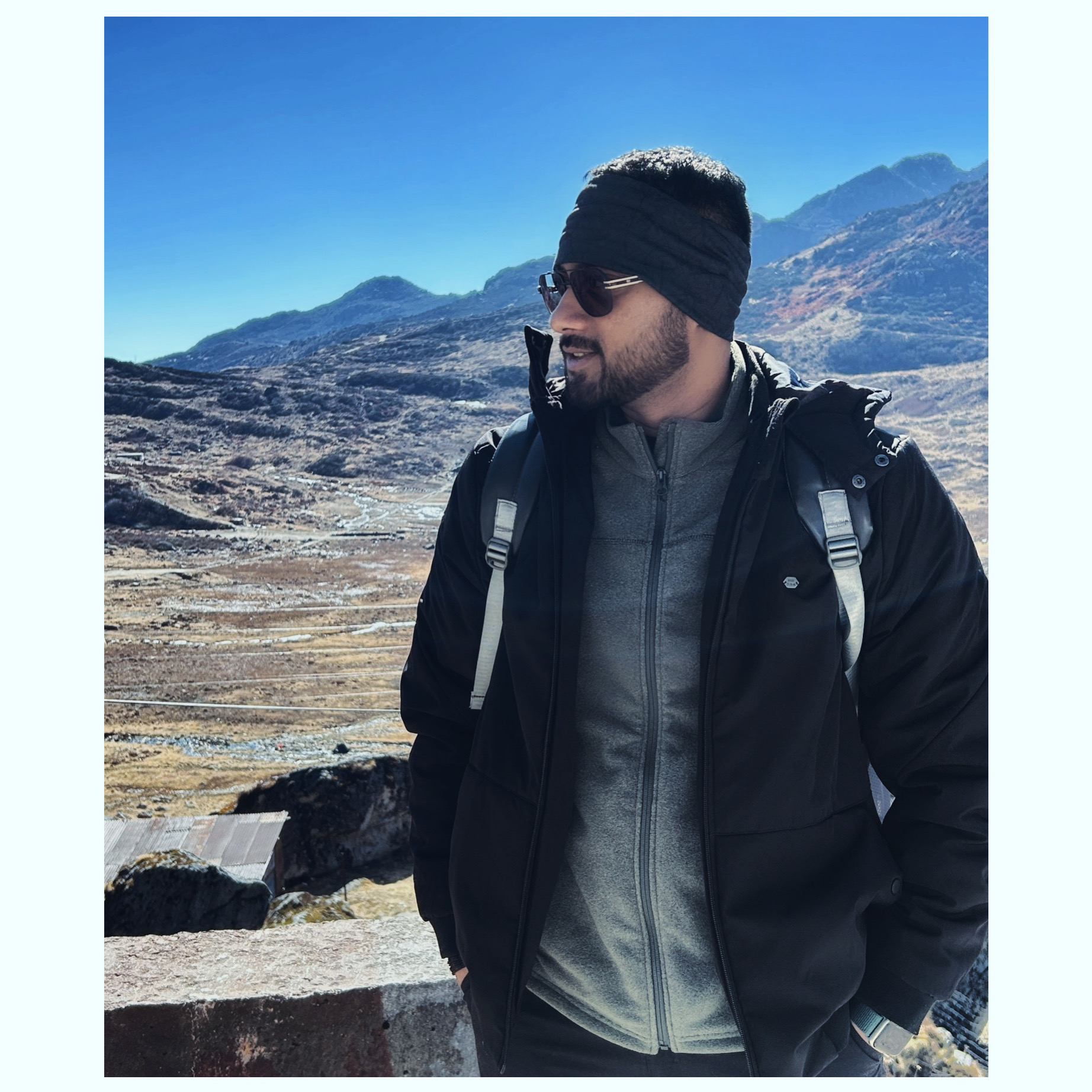 Soumyajit Roy in the mountains